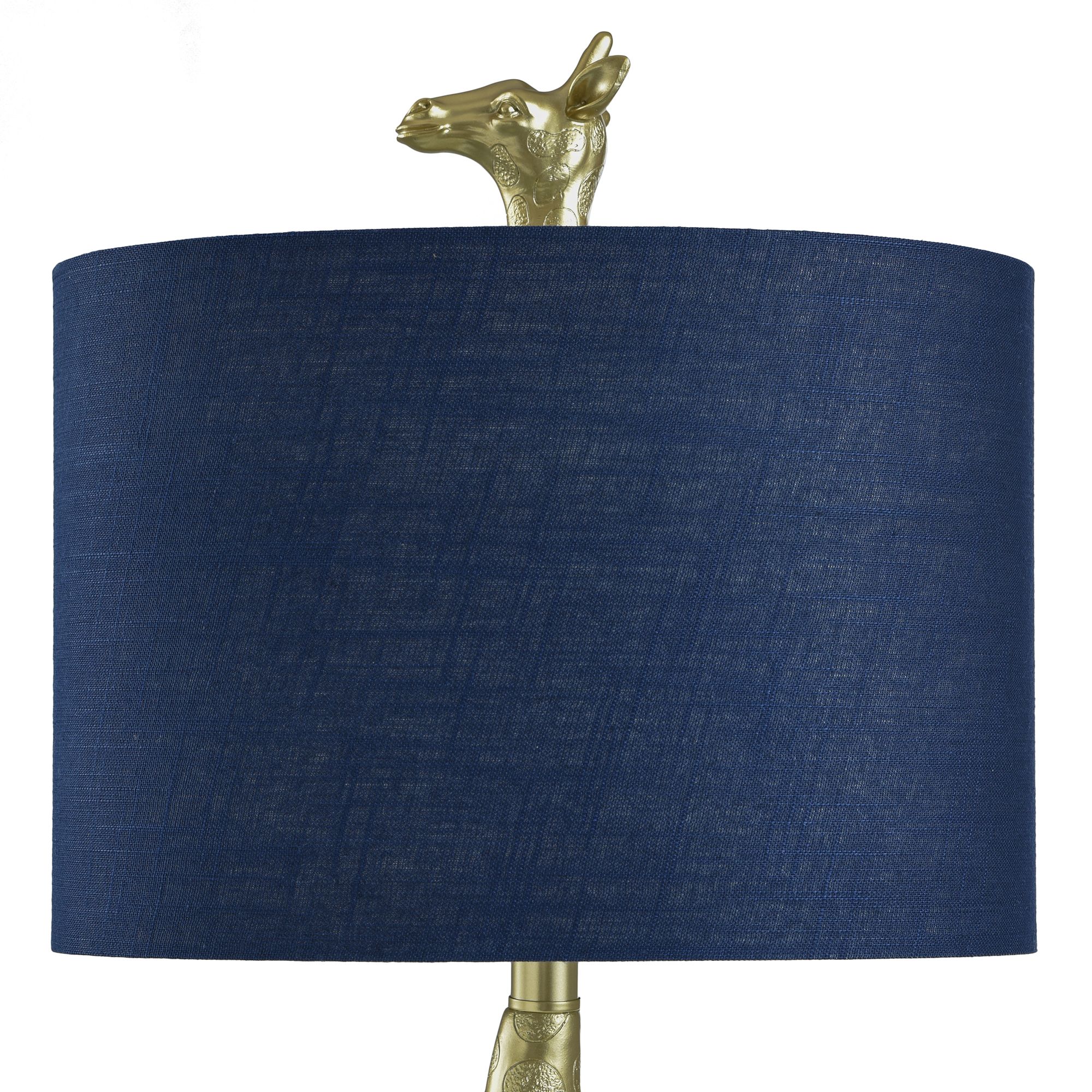 Image 5 Stylecraft Giraffe 27" High Navy Blue and Gold Table Lamp more views