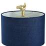 6_Stylecraft Giraffe 27" High Navy Blue and Gold Table Lamp more views