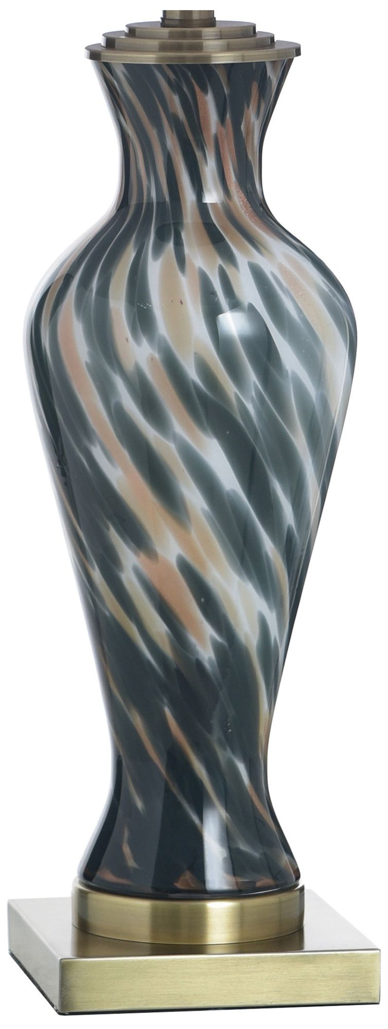 Image 4 StyleCraft Glass 31.5" High Igny Gold Table Lamp with White Shade more views