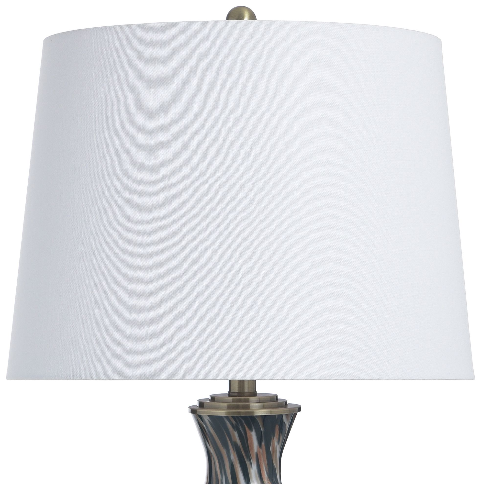 Image 5 StyleCraft Glass 31.5" High Igny Gold Table Lamp with White Shade more views