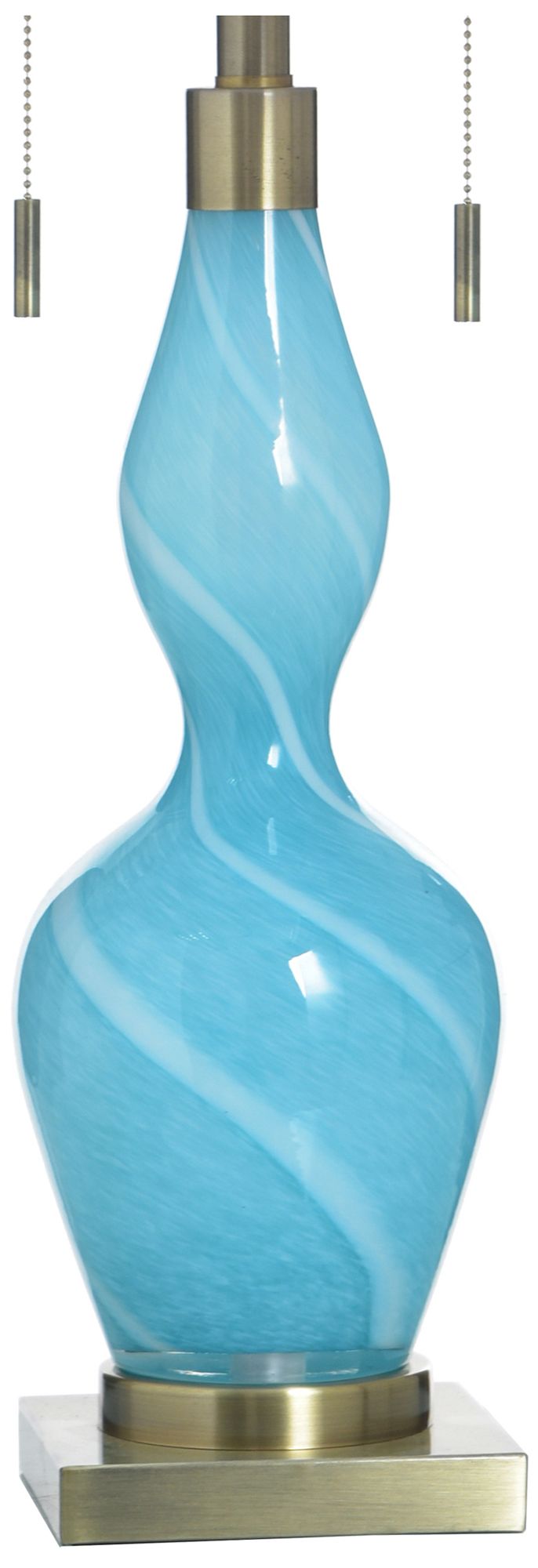 Image 4 StyleCraft Glass 31.5" High Shulen Gold Table Lamp with White Shade more views