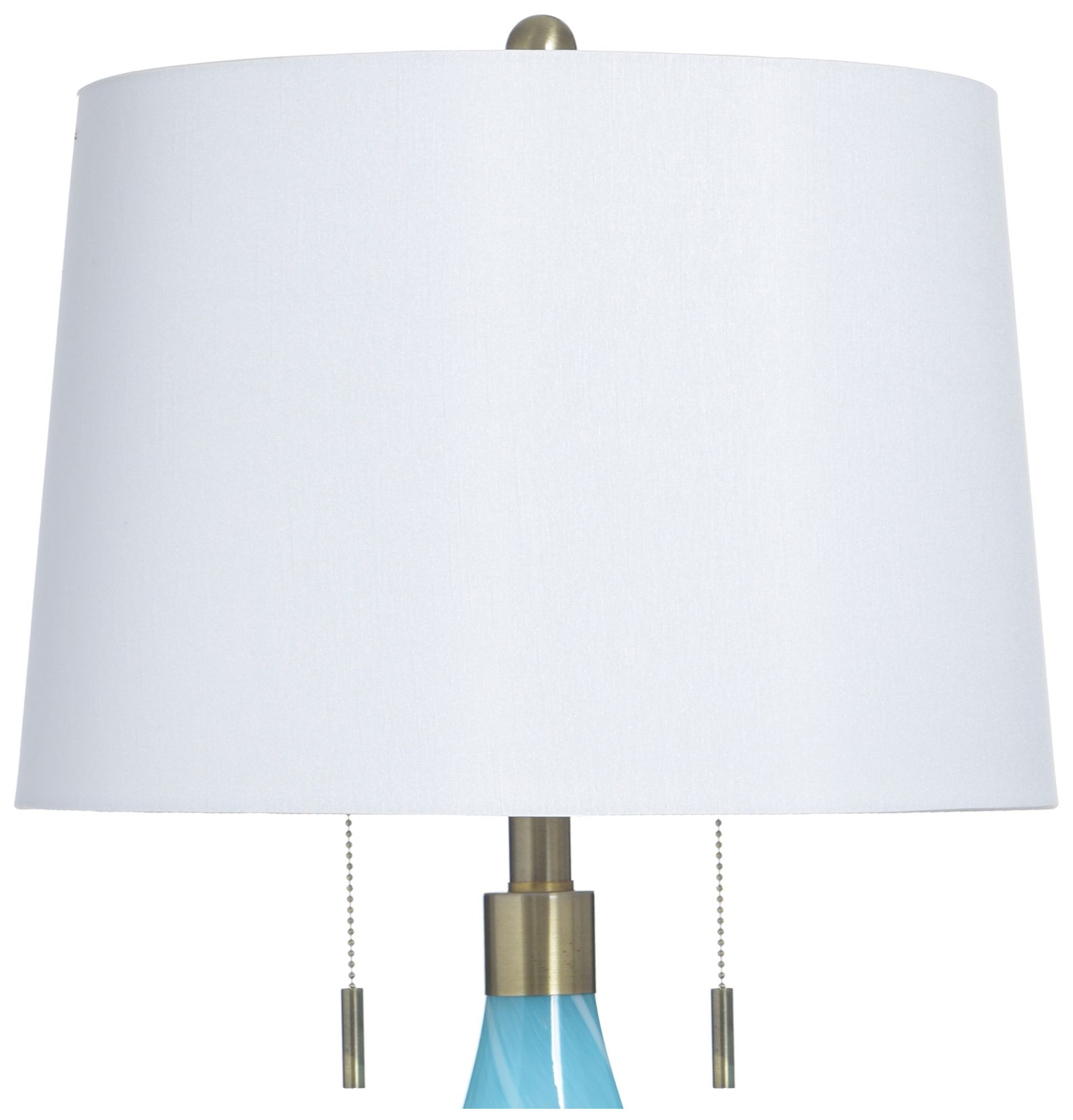 Image 5 StyleCraft Glass 31.5" High Shulen Gold Table Lamp with White Shade more views