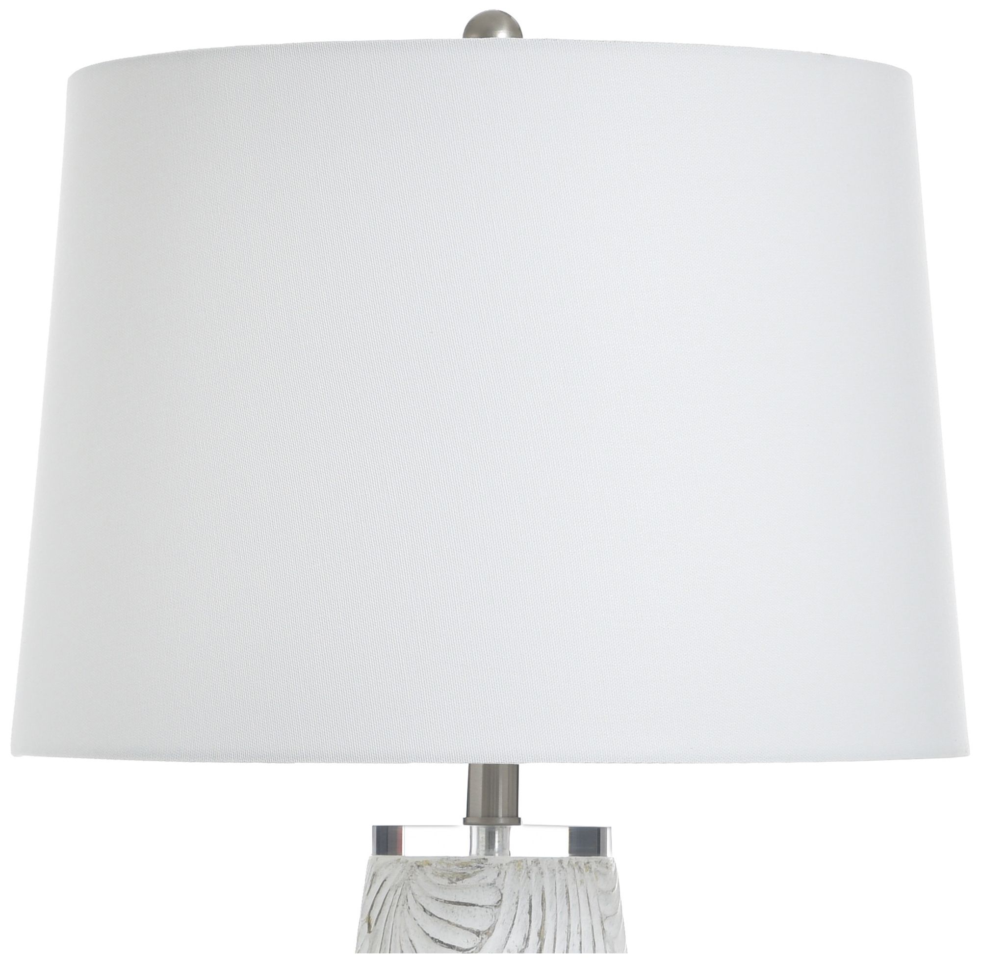 Image 5 StyleCraft Glass 32.5" High Glina Silver Table Lamp with White Shade more views
