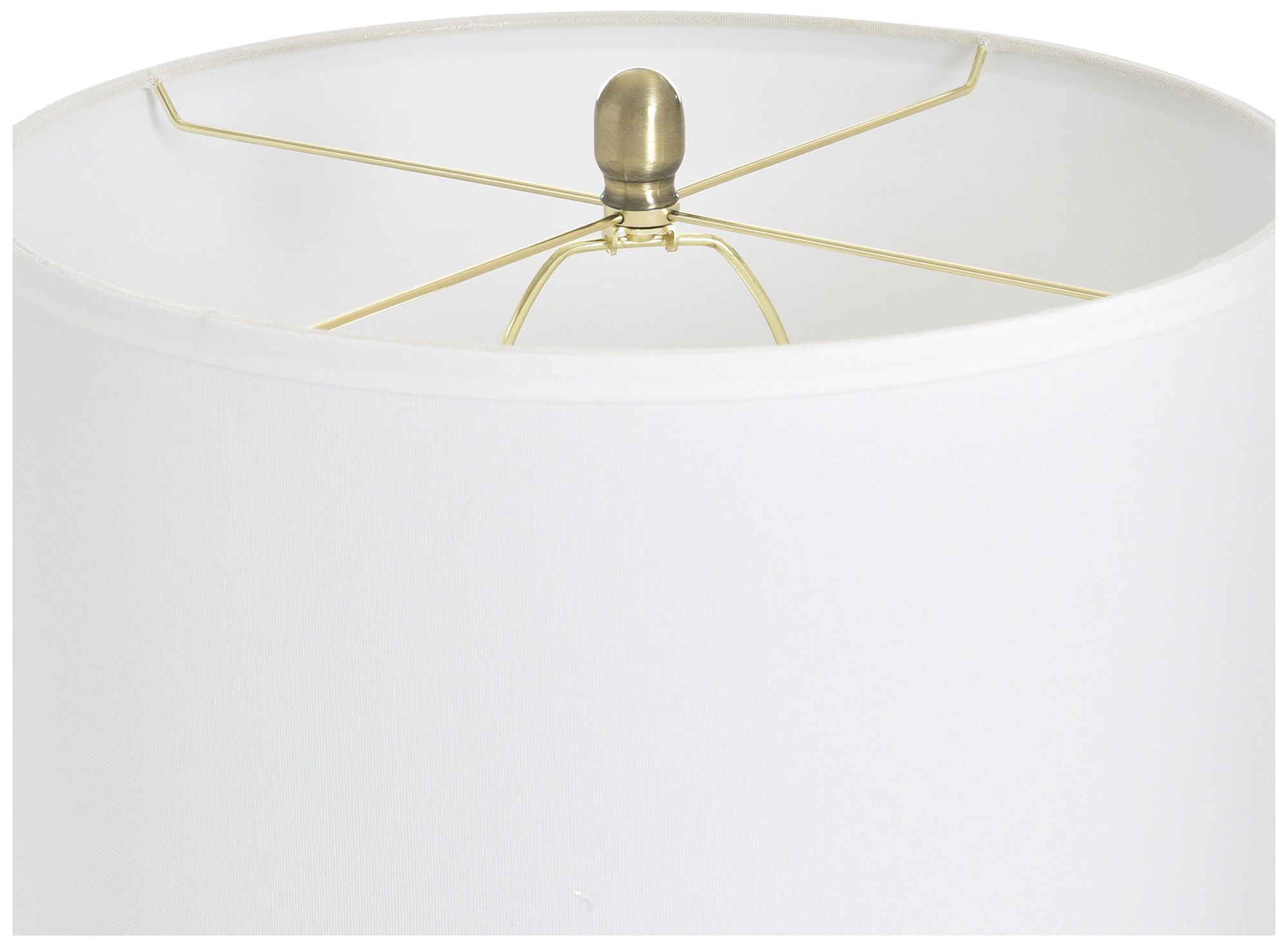 Image 5 StyleCraft Glass 33.5" High Subal Gold Table Lamp with White Shade more views