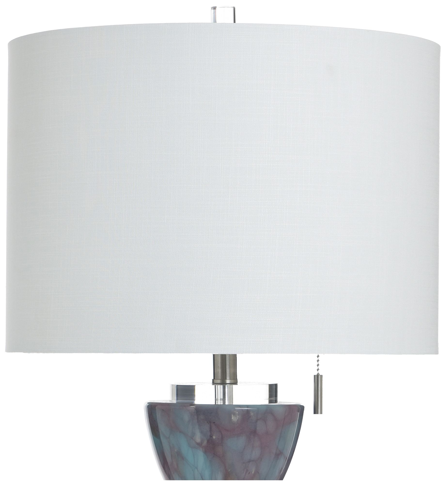 Image 5 StyleCraft Glass 33" High Bilzen Table Lamp with White Shade more views