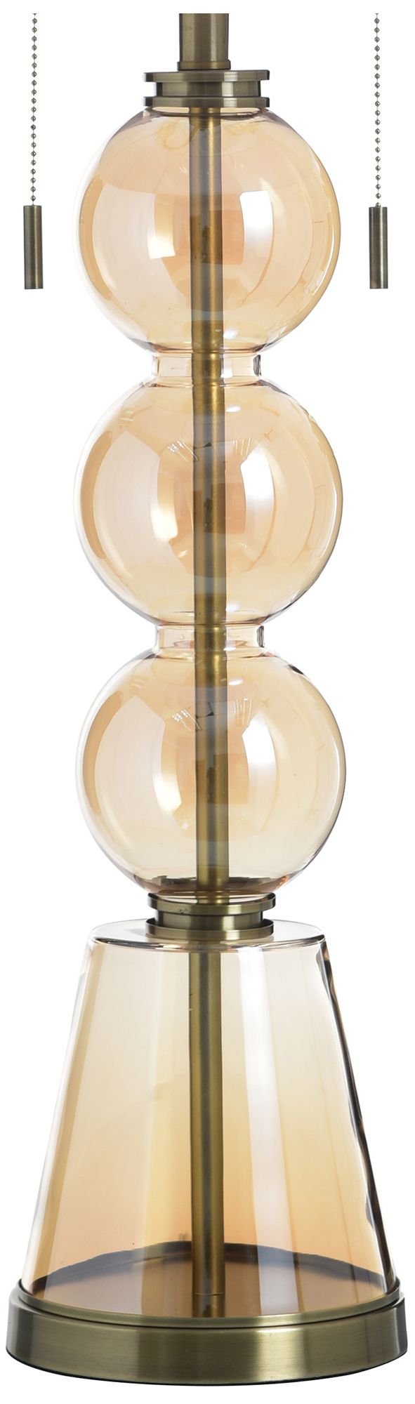 Image 4 StyleCraft Glass 37.5" High Cordon Gold Table Lamp with White Shade more views