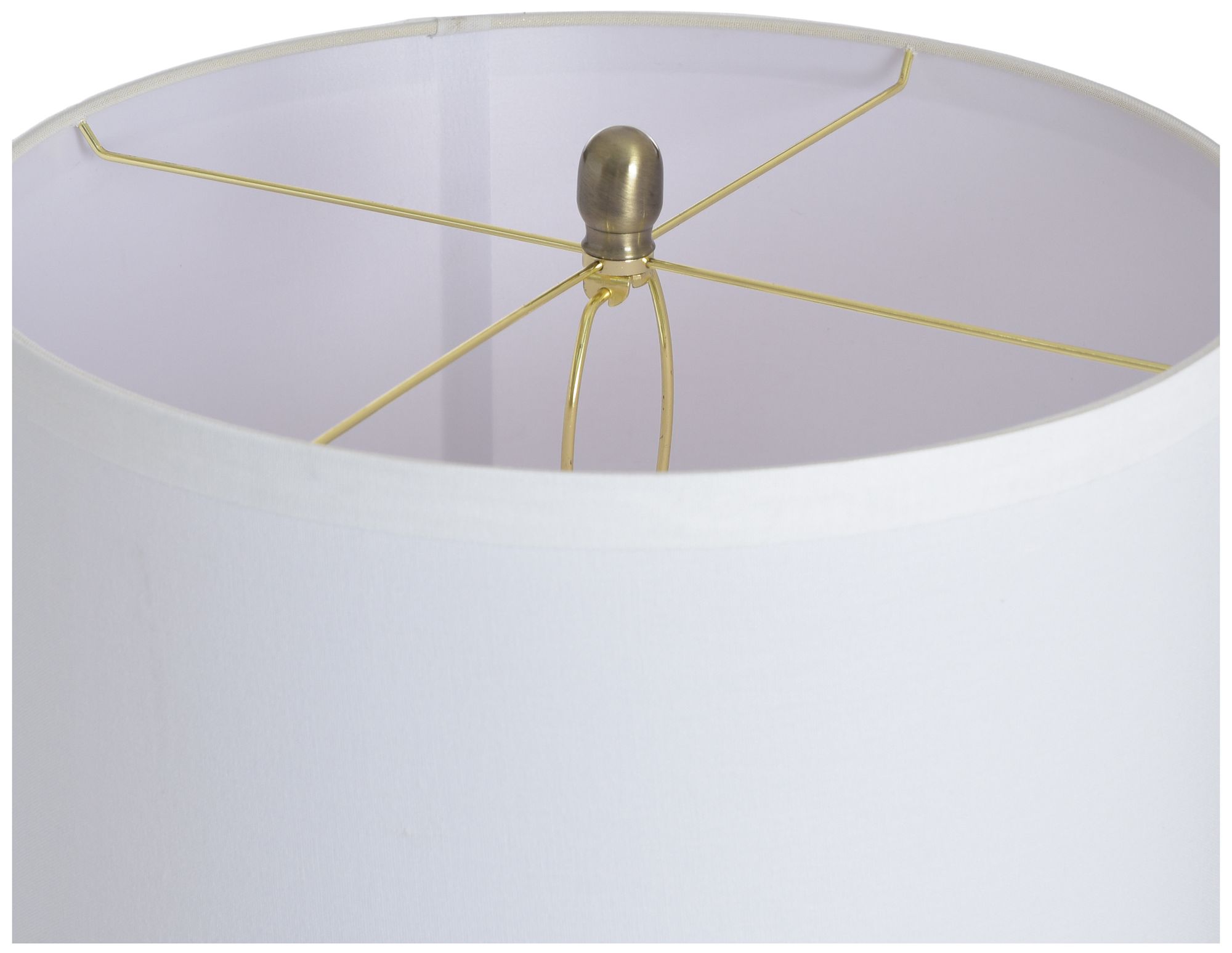 Image 6 StyleCraft Glass 37.5" High Cordon Gold Table Lamp with White Shade more views