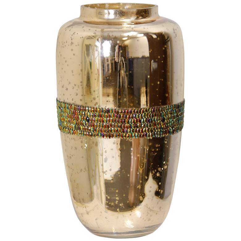 Image 1 StyleCraft Glass Vase Gold/Silver