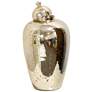 StyleCraft Gold Mercury Glass Jar Gold/Antique Silver 7.5" x 14"
