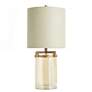 StyleCraft Goldstone 29" High Modern Glass and Steel Table Lamp