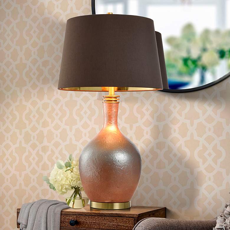 Image 1 Stylecraft Gradient 31 1/2" High Gold and Brass Table Lamp