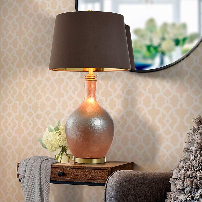 Image 6 Stylecraft Gradient 31 1/2" High Gold and Brass Table Lamp more views