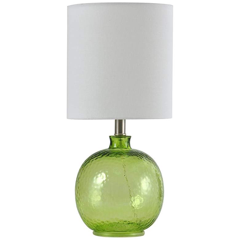 Image 2 Stylecraft Green Meadow 20 inch High Modern Glass Table Lamp