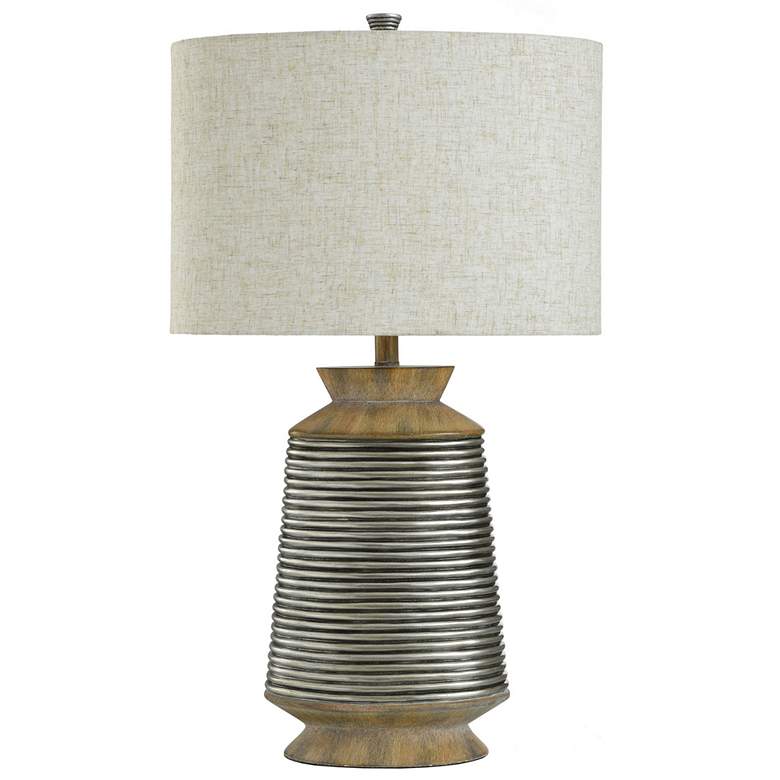 Image 1 Stylecraft Haver Hill 30 1/2" Brushed Brown and Gold Modern Table Lamp