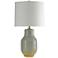 Stylecraft Henne 30" Gray and Tan Rustic Modern Ceramic Table Lamp