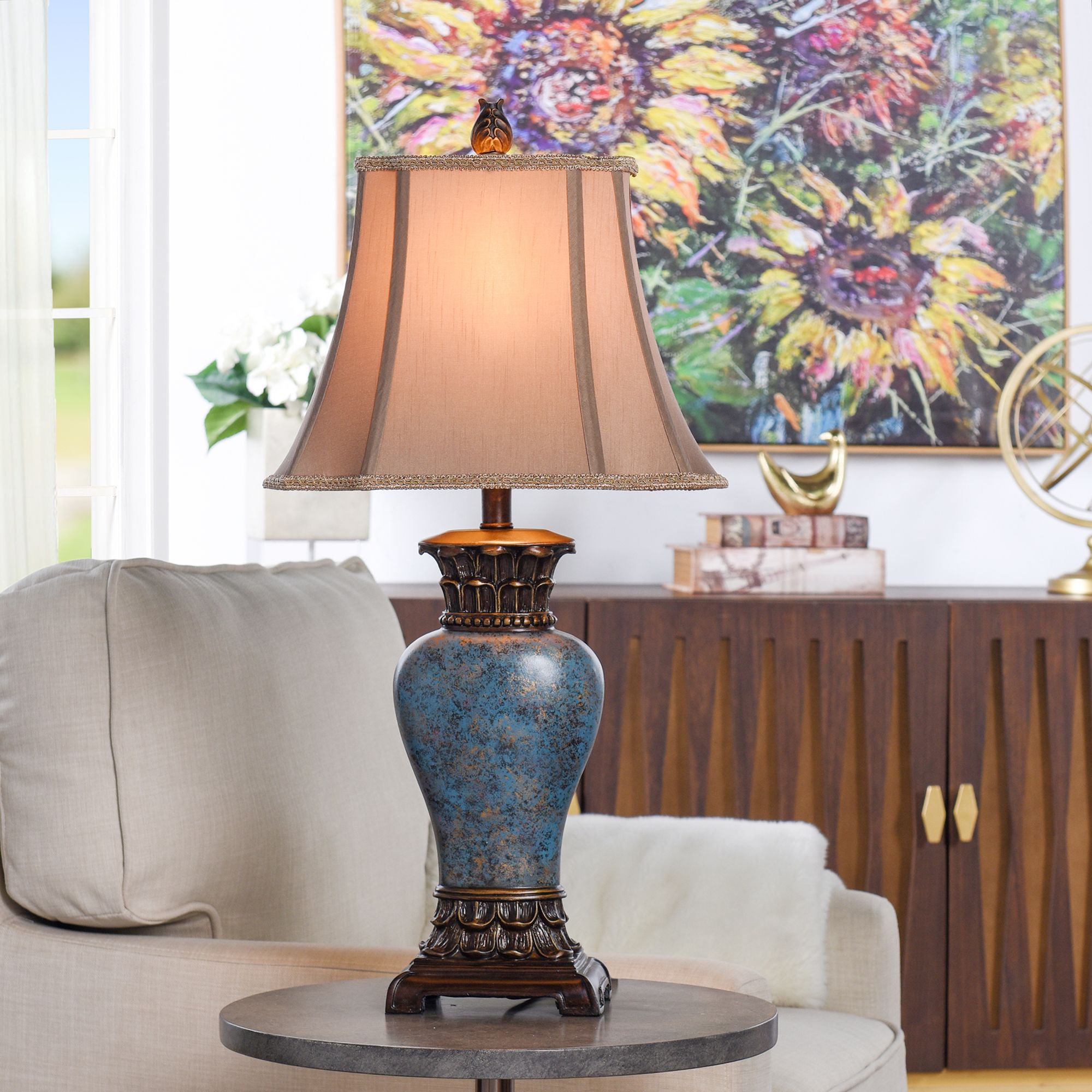 StyleCraft Home Collection Table Lamp Resin Collection