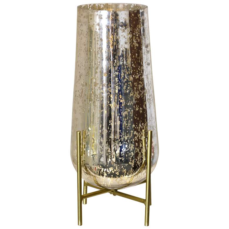 Image 1 StyleCraft Hurricane With Metal Stand Champagne