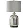Stylecraft Kassiania 30 1/2" High Gray Shade Silver Glass Table Lamp