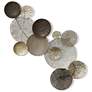 Stylecraft Lillies 35 3/4" Wide Lazer Cut Mult-Color Metal Wall Art