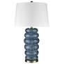 Stylecraft Lizzie 31" Modern Bubble Base Denim Wash Blue Table Lamp