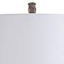 3_Stylecraft Logan 33" High Faux Wood Brown Modern Gourd Table Lamp more views