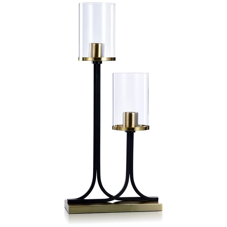 Image 1 Stylecraft Logan Designer Desk Lamp With Clear Uplights