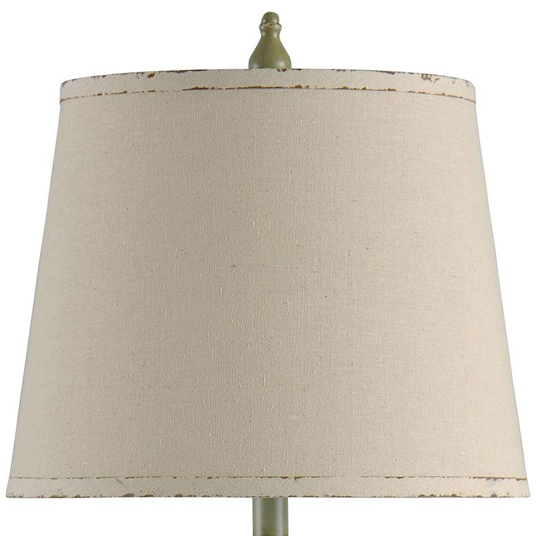 Image 3 Stylecraft Mackinaw 30 1/2" Distressed Green Finish Table Lamp more views