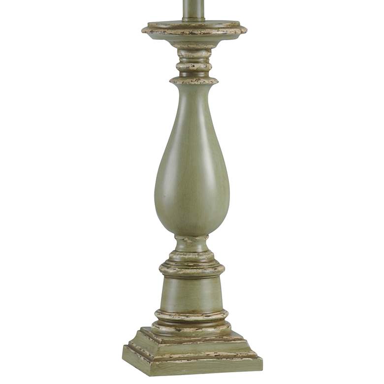 Image 4 Stylecraft Mackinaw 30 1/2" Distressed Green Finish Table Lamp more views