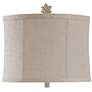 5_Stylecraft Mackinaw 31" High Leaf Column Distressed Beige Table Lamp more views