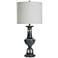 Stylecraft Malta 32" High Oatmeal Shade Black Traditional Table Lamp