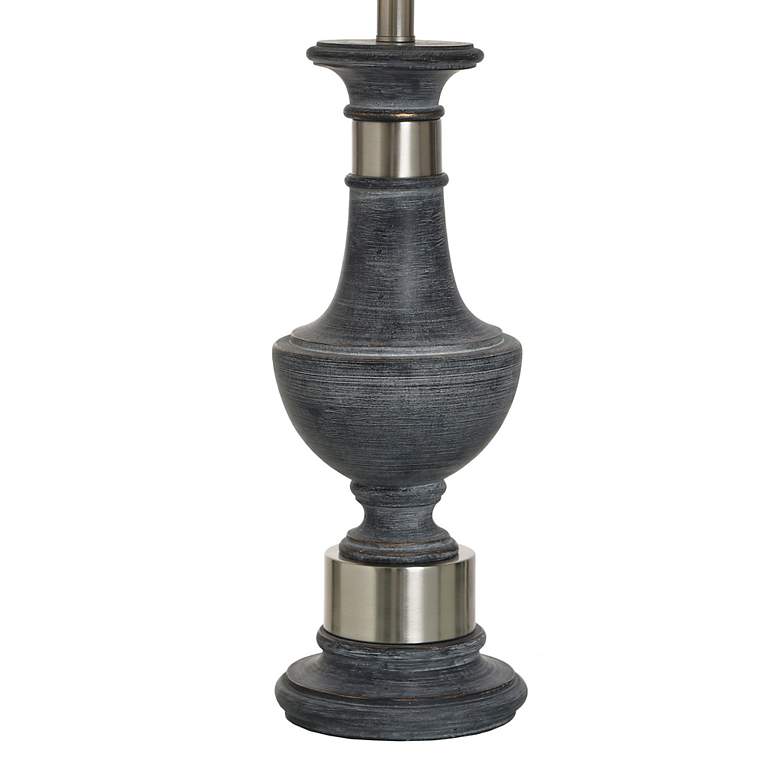 Image 4 Stylecraft Malta 32" High Oatmeal Shade Black Traditional Table Lamp more views