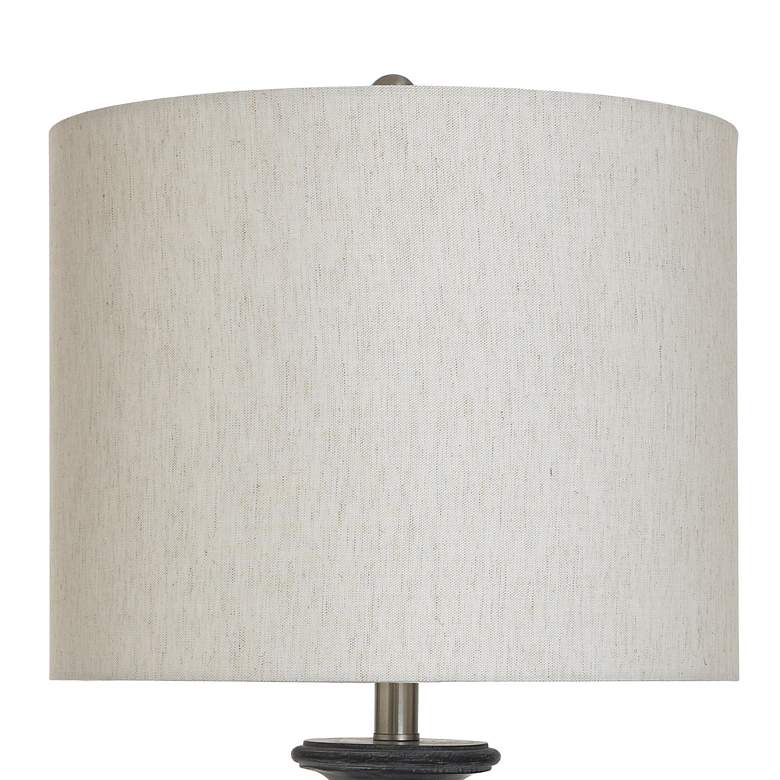 Image 5 Stylecraft Malta 32" High Oatmeal Shade Black Traditional Table Lamp more views