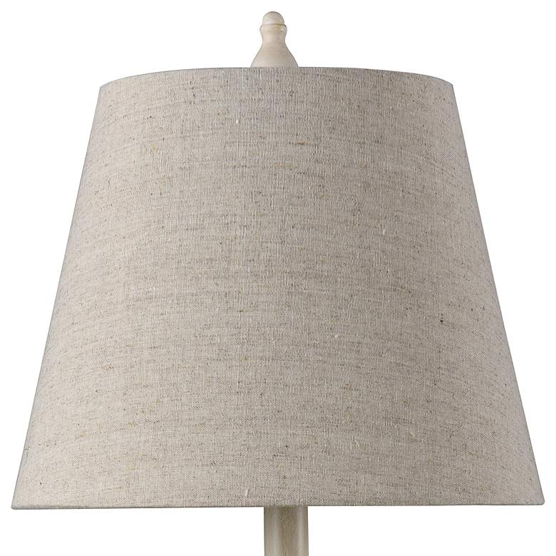 Image 3 Stylecraft Marion 24" High Light Beige Distressed Cream Table Lamp more views