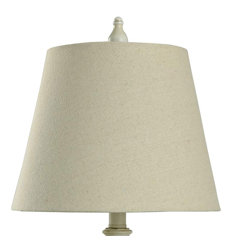 Image 5 Stylecraft Marion 24" High Light Beige Distressed Cream Table Lamp more views