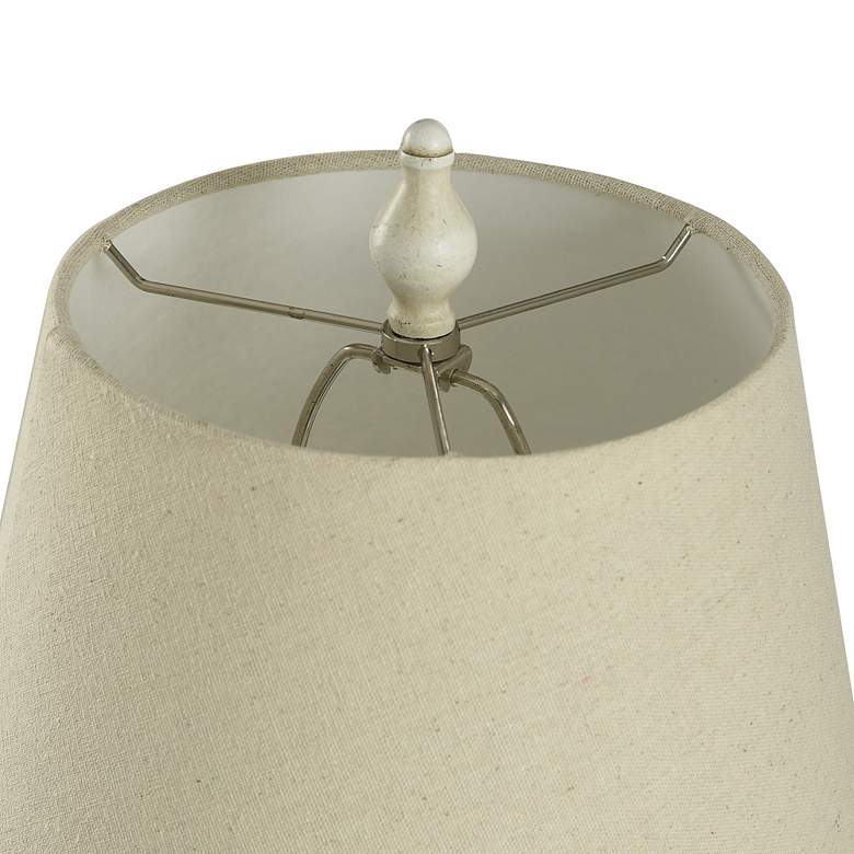Image 6 Stylecraft Marion 24" High Light Beige Distressed Cream Table Lamp more views