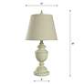 7_Stylecraft Marion 24" High Light Beige Distressed Cream Table Lamp more views