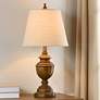 Stylecraft Marion 24" High Traditional Faux Wood French Oak Table Lamp