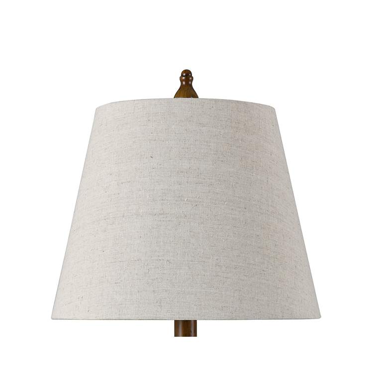 Image 5 Stylecraft Marion 24" High Traditional Faux Wood French Oak Table Lamp more views