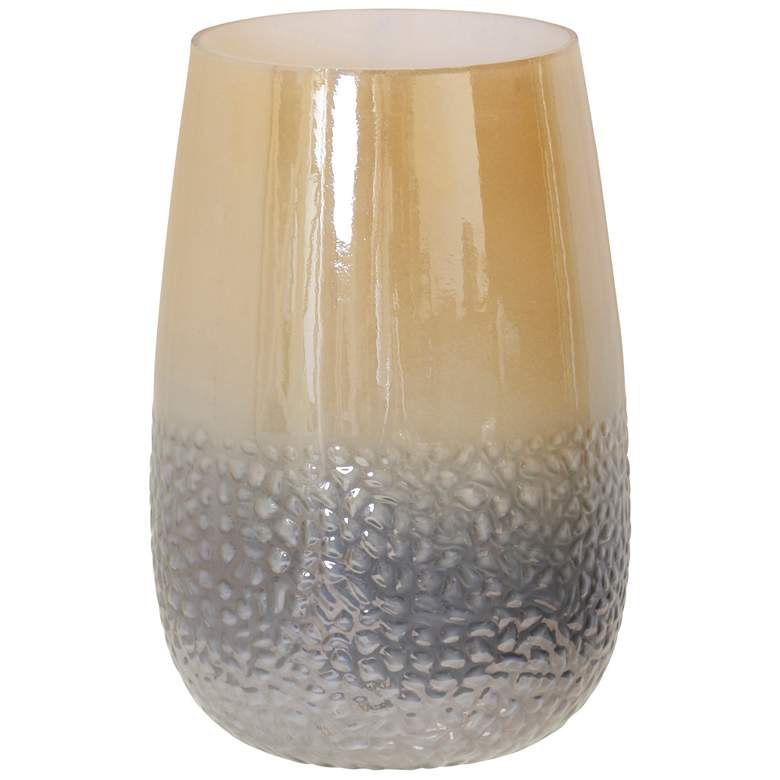 Image 1 StyleCraft Milky Glass Vase Gold/Grey Ombre 7.75" x 11"