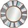 Stylecraft Montauk 32 3/4" Gray Blue Wood and Hemp Round Wall Mirror
