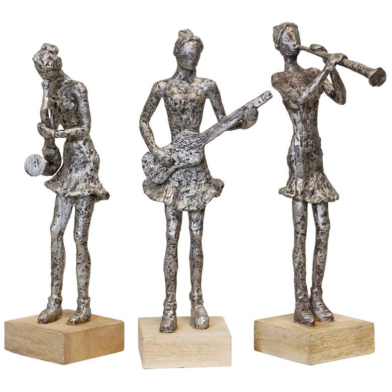 Image 1 StyleCraft Musician Ladies Antique Silver Set of 3