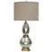 Stylecraft Nabanil 34" High Modern Gold and Silver Glass Table Lamp