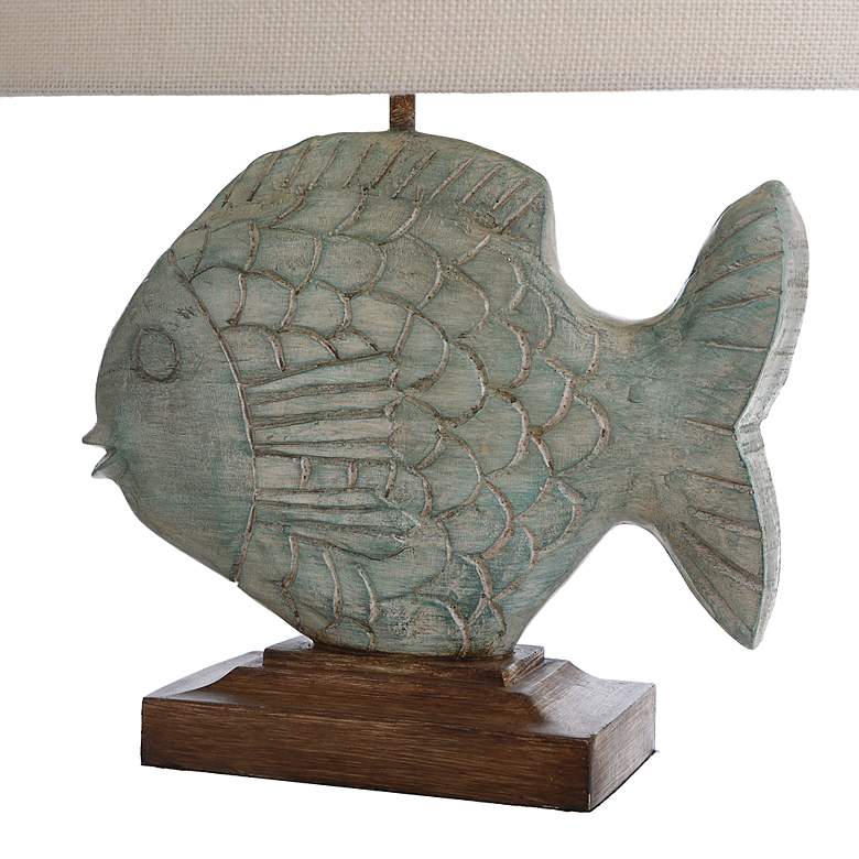 Image 4 Stylecraft Nemo Tropical Fish 27" Coastal Caribbean Blue Table Lamp more views