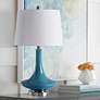 1_Stylecraft Niagra Falls Blue Modern Glass Table Lamp