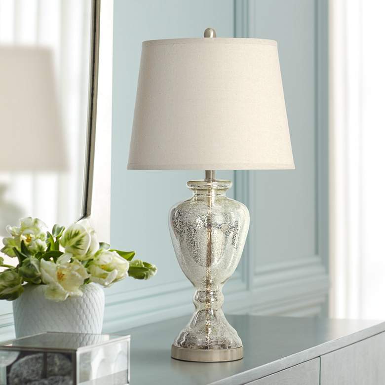 Image 1 Stylecraft Northbay Vase 30" High Traditional Mercury Glass Table Lamp