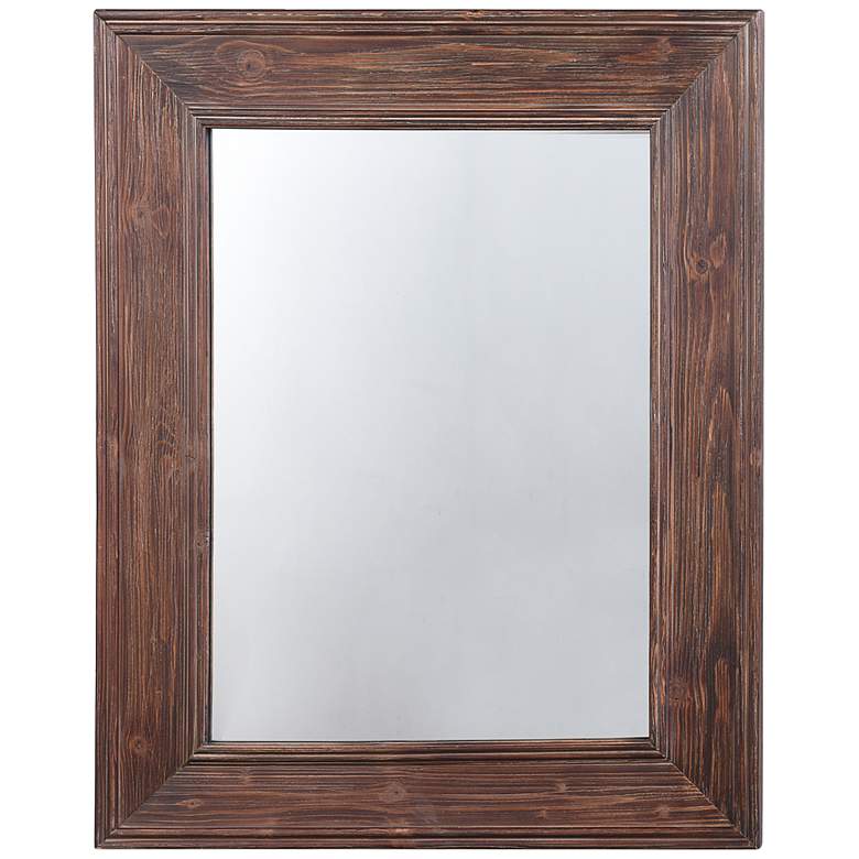 Image 1 Stylecraft Oliver Chestnut 23" x 28" Rectangular Wall Mirror