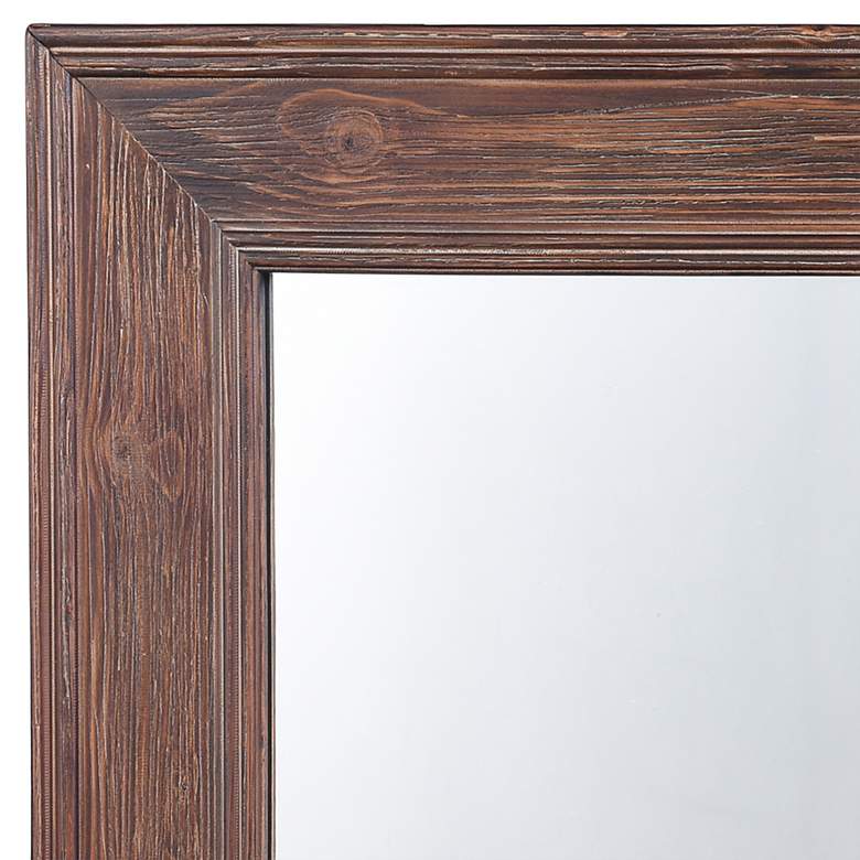 Image 2 Stylecraft Oliver Chestnut 23" x 28" Rectangular Wall Mirror more views