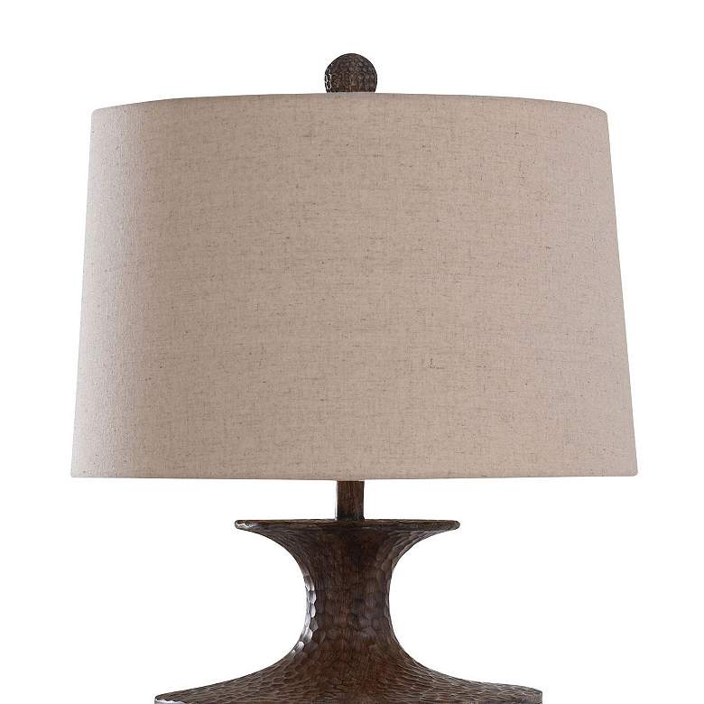 Image 2 StyleCraft Orono 30" Pewter and Dark Bronze Open Metal Table Lamp more views