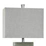 Thumbnail4 of Stylecraft Palladium 35" High Gray Shade Modern Silver Table Lamp more views