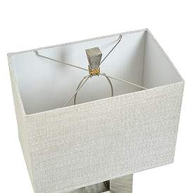 Image5 of Stylecraft Palladium 35" High Gray Shade Modern Silver Table Lamp more views